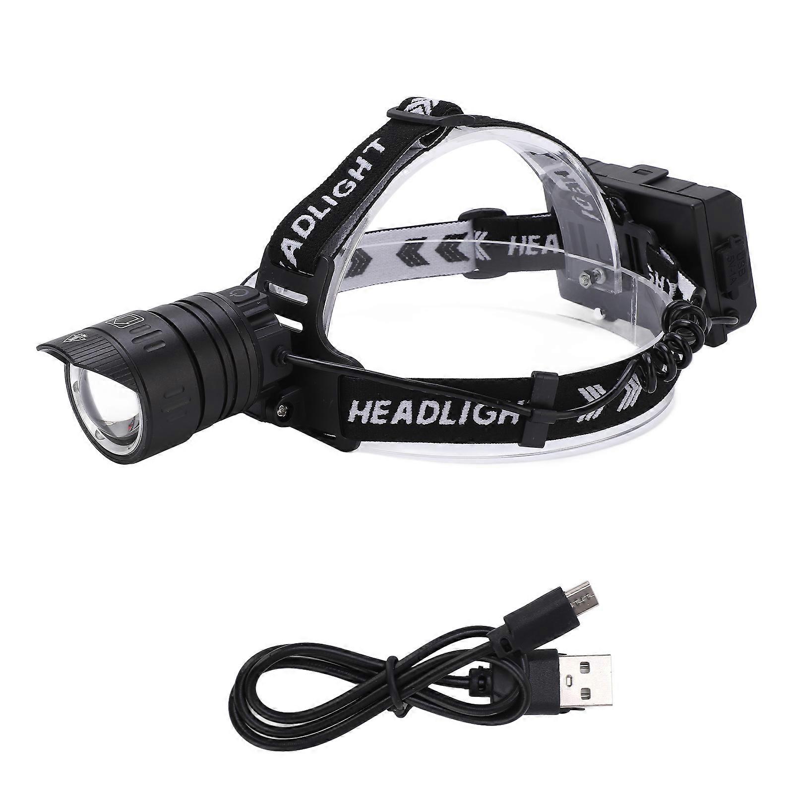 Outdoor Headlight Motion Sensor Headlamp USB Rechargeable Strong Light Head Flashlight for Hiking Camping