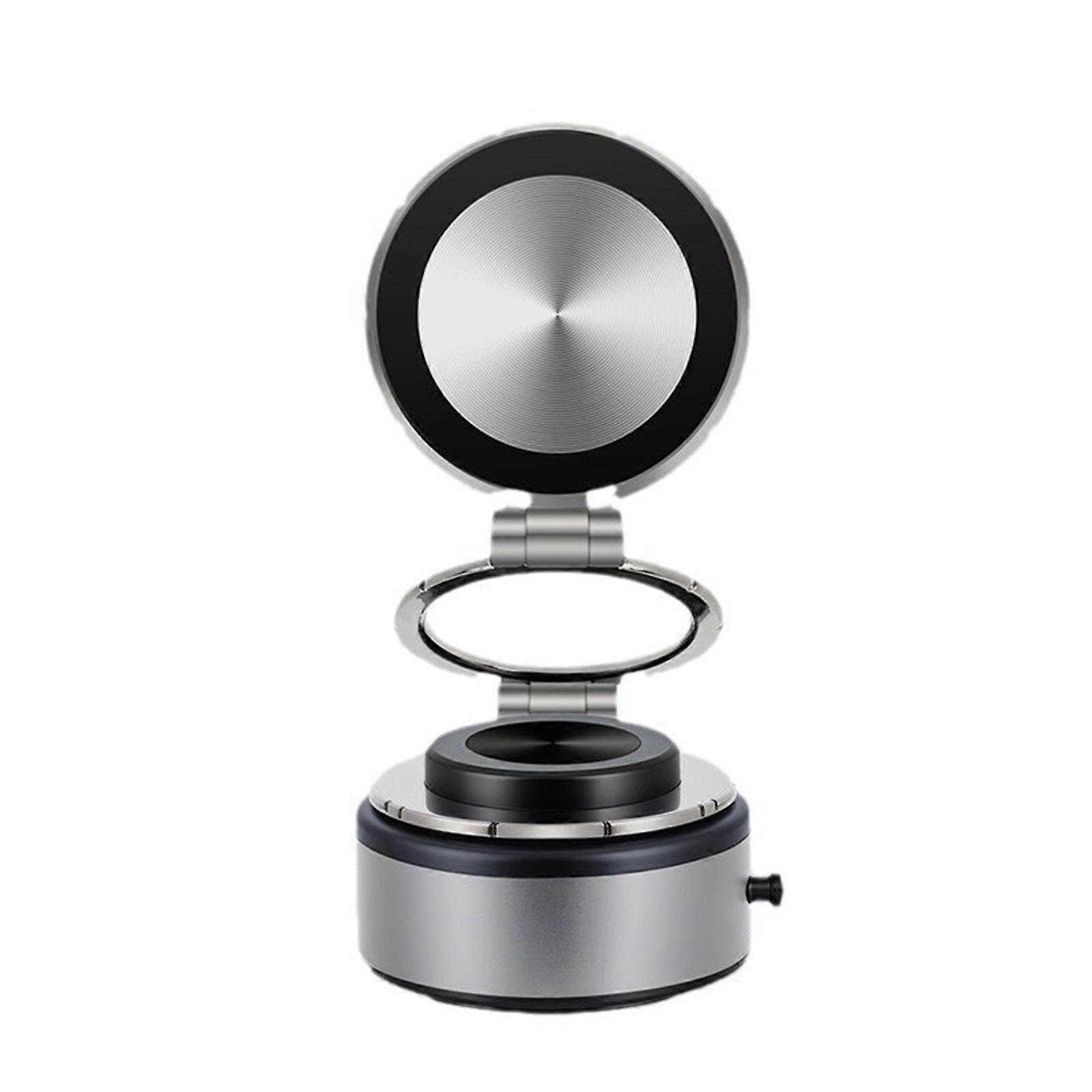 Multiple Use Magnetic Phone Mount Support Stand Rack for Automobile Dashboard, Desk, 360 Adjustable Angle Holder Bracket  Silver