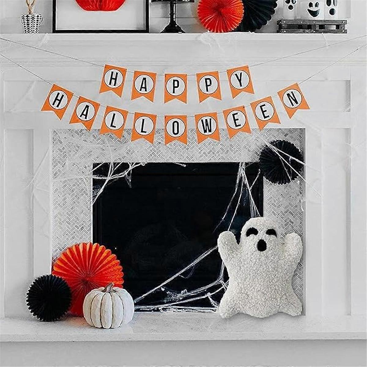 Cushion Cute Ghost-Shaped Flannel Pillow 30cm