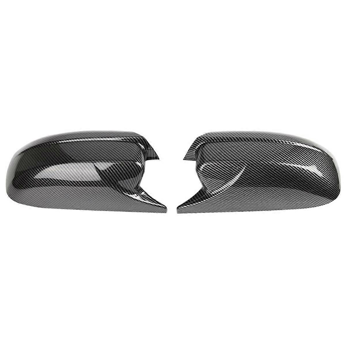 Door Side Rearview Mirror Cover Trim Horn Style Exterior Accessories for Dodge Charger 2011-2023