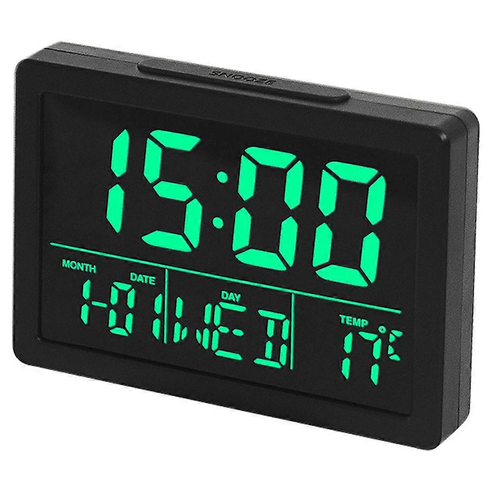 Large Screen Simple Led Clock Bedside Alarm Clock Multifunctional Electronic Clock-Style3