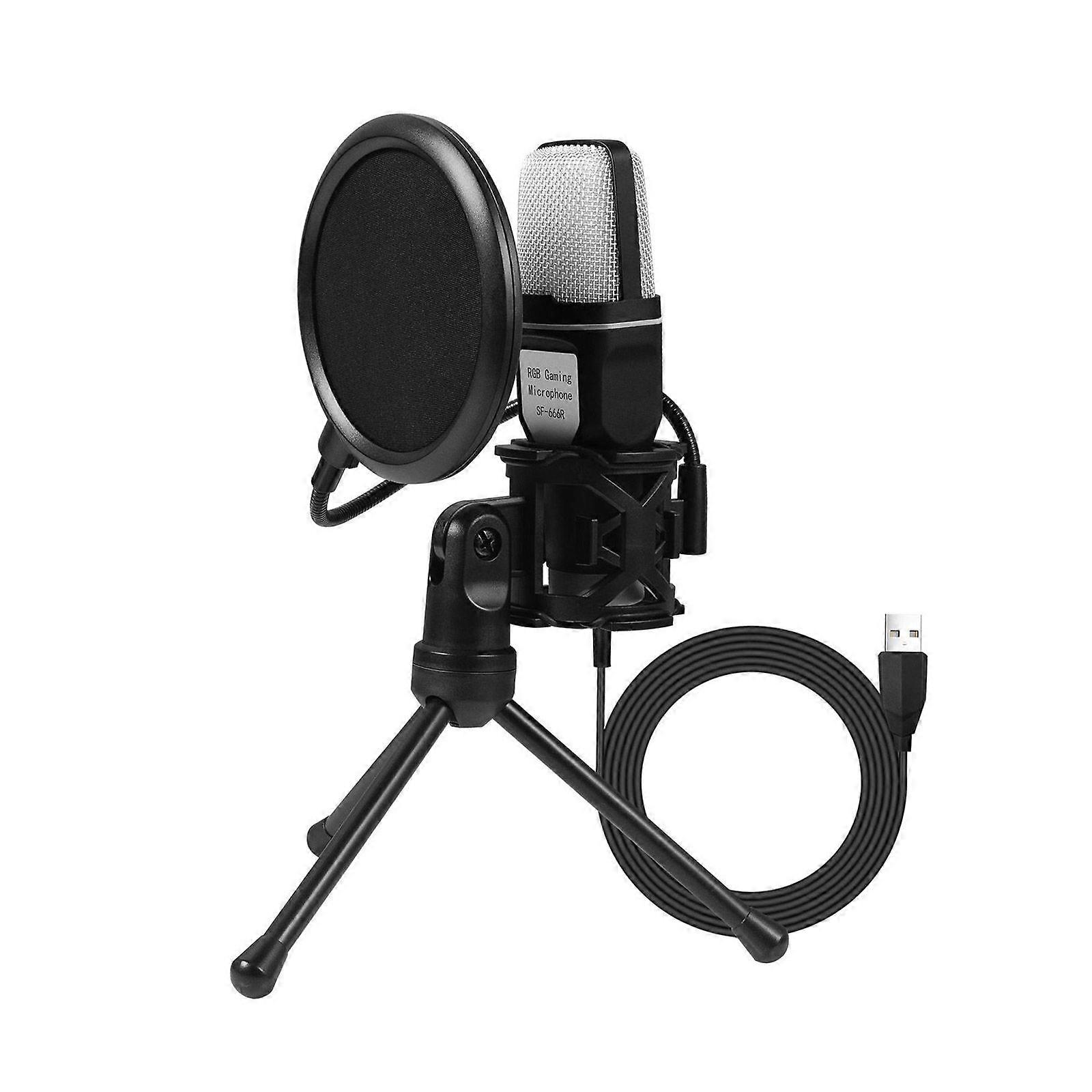 Microphones Vlog Video Live Streaming Durable Condenser Microphone Shock Mount