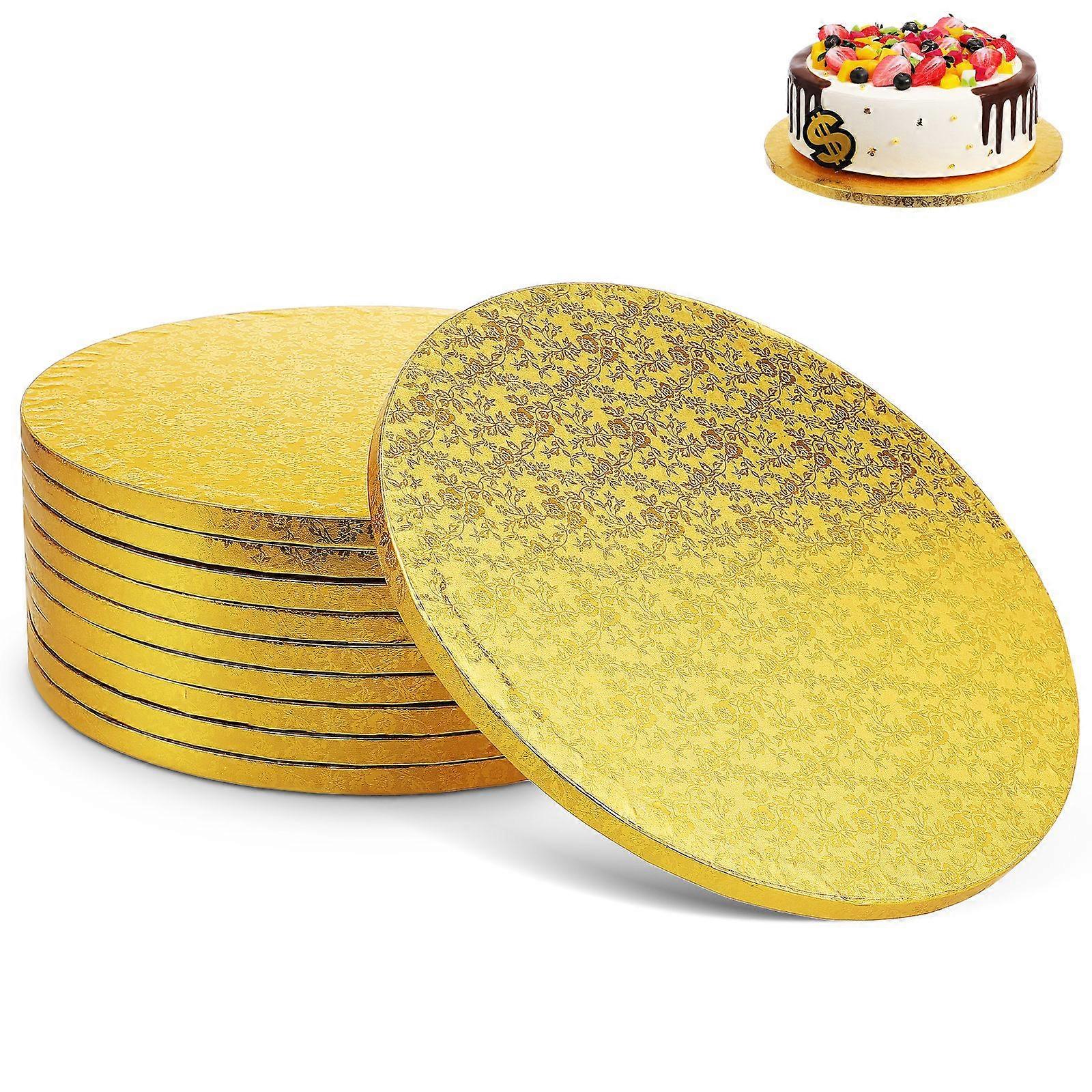 10pcs Cake Board Cake Display Base Cake Circles Cake Decoration Holder Tiered Wedding Cake Base Cake Round Paper Base 12''
