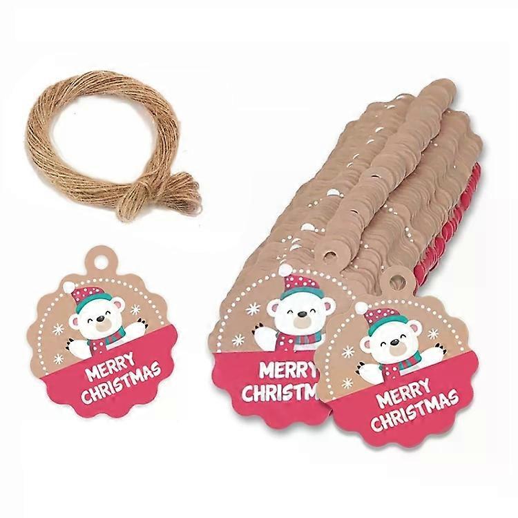 Christmas Kraft Paper Gift Tags-5 Pack Set by,L-28 L-28