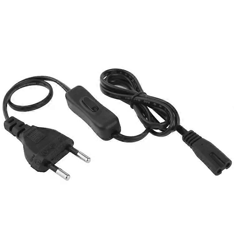 AC Power Cord with Switch-1.5m 2 Prong US Plug,Style 1