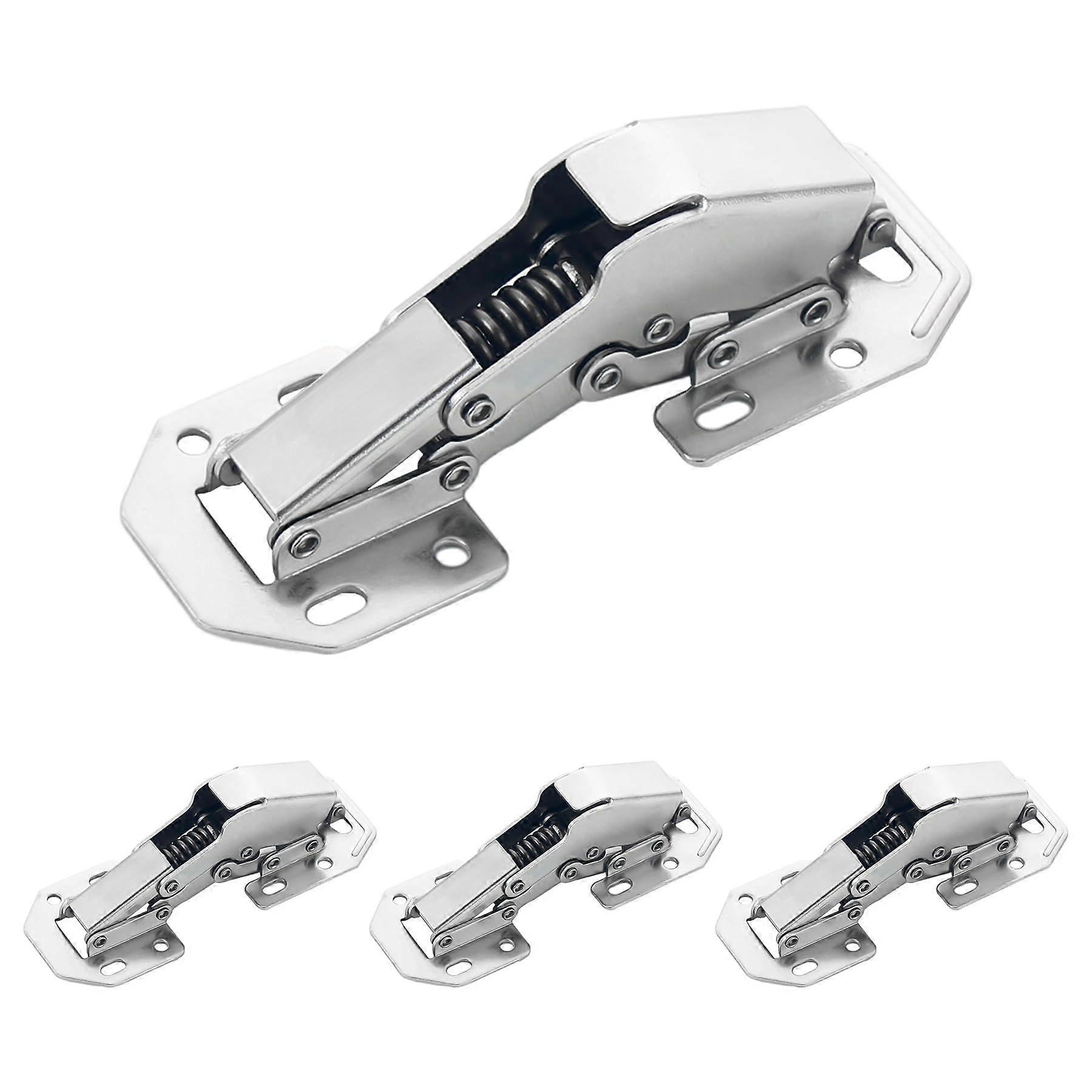 10 Pack Hidden Soft Close Surface Mount Spring Hinges for Cupboard Kitchen