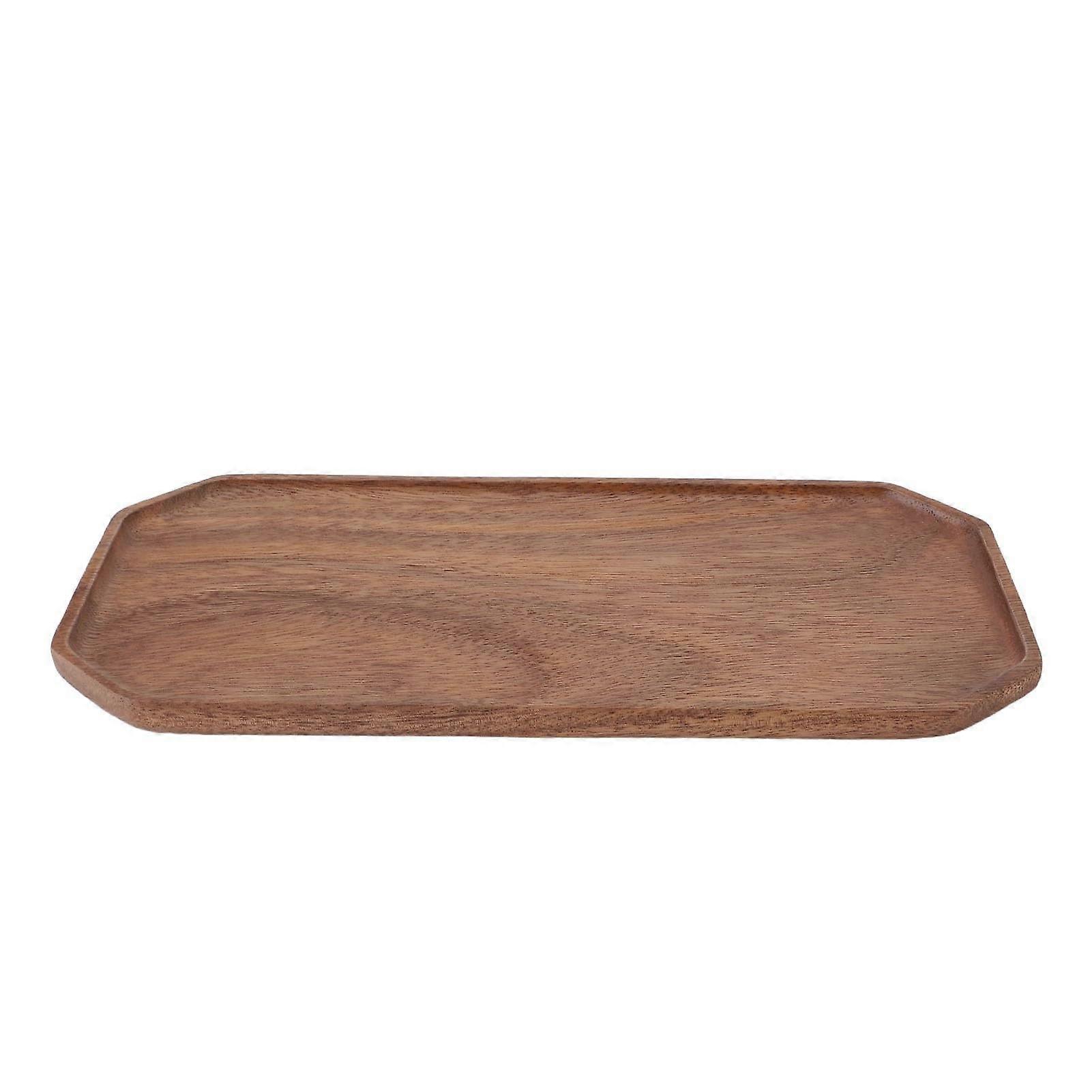 Wooden Tray with Versatile Design and Grain Exquisite Patterns for Home Use