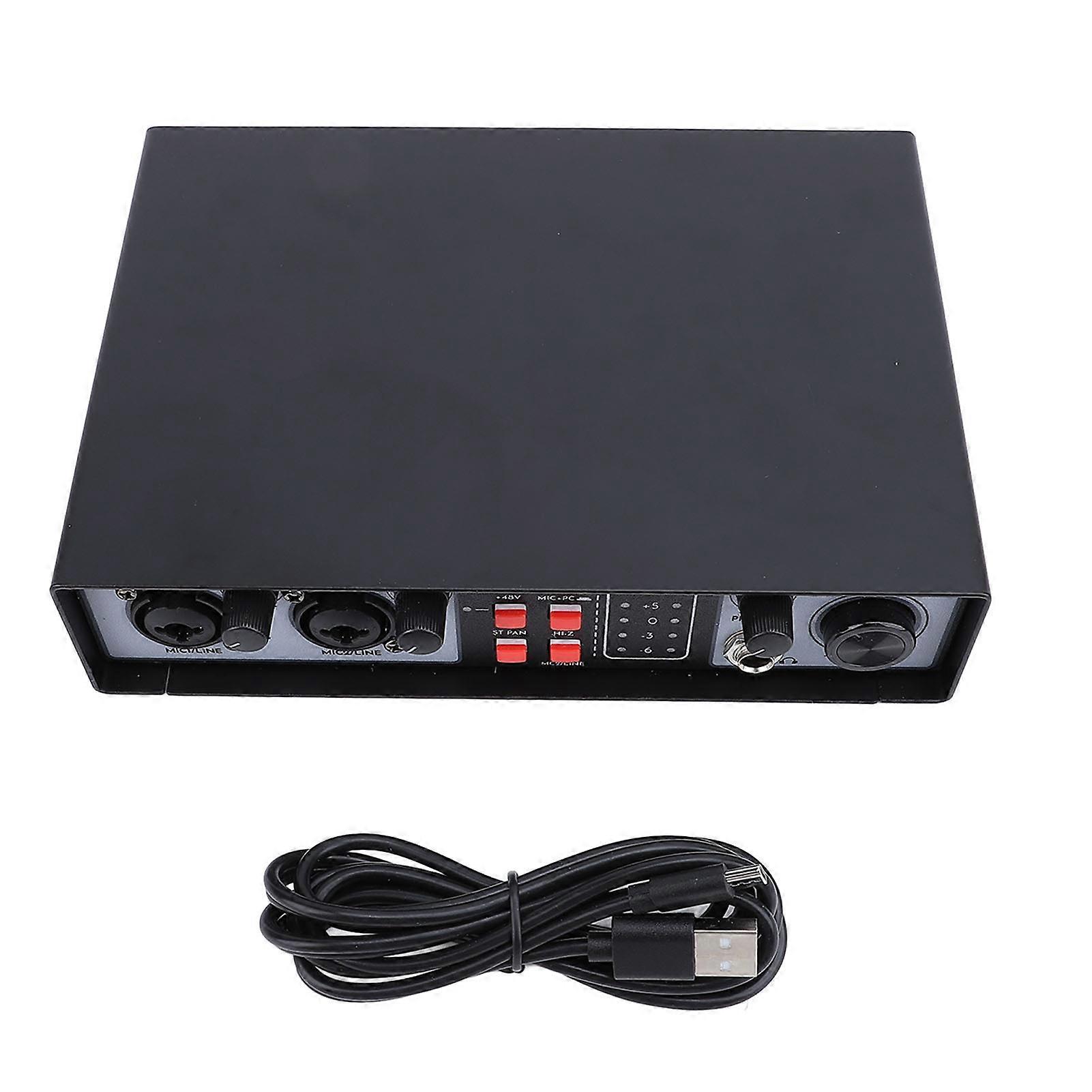 Professional Mixer Sound Board Console 2 Channels Recording Mixer Console System