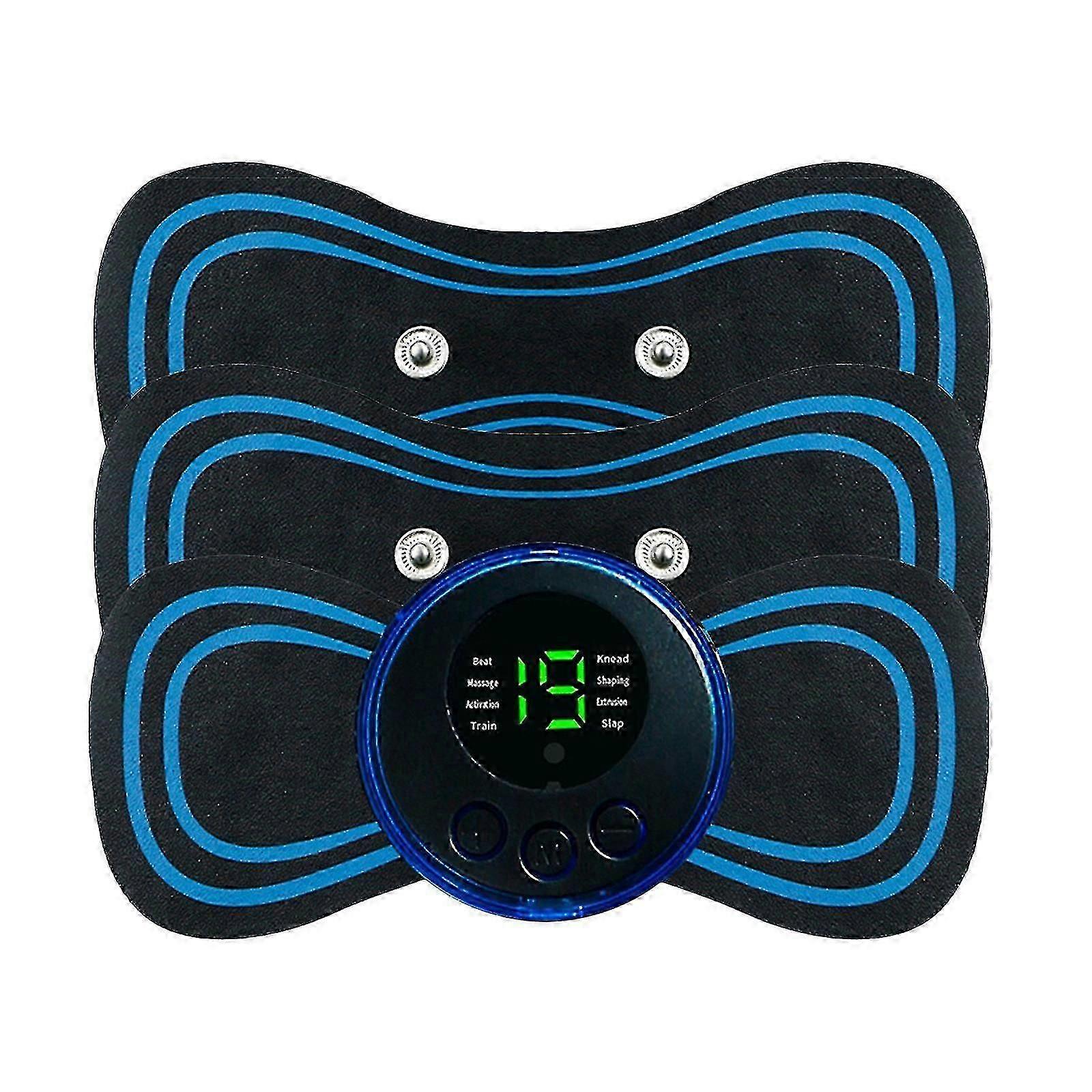 جهاز تدليك صغير Ems من Microcurrent ، حصيرة مدلك نقاط الوخز الكهربائية الحيوية ems ، للأذرع والرقبة والكتف والظهر والخصر والساقين