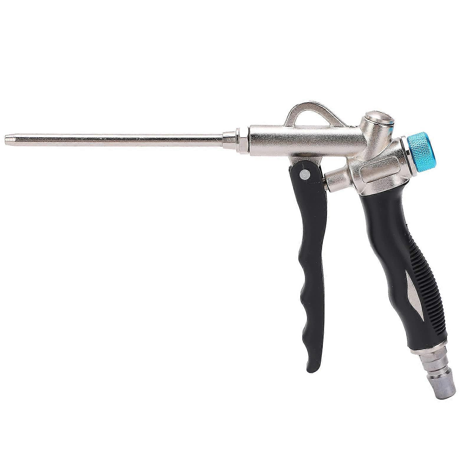 2-Way Air Blow Gun with Adjustable Extended Nozzle, Aluminum Pneumatic Dust Blowing Tool, Air Compressor Accessory