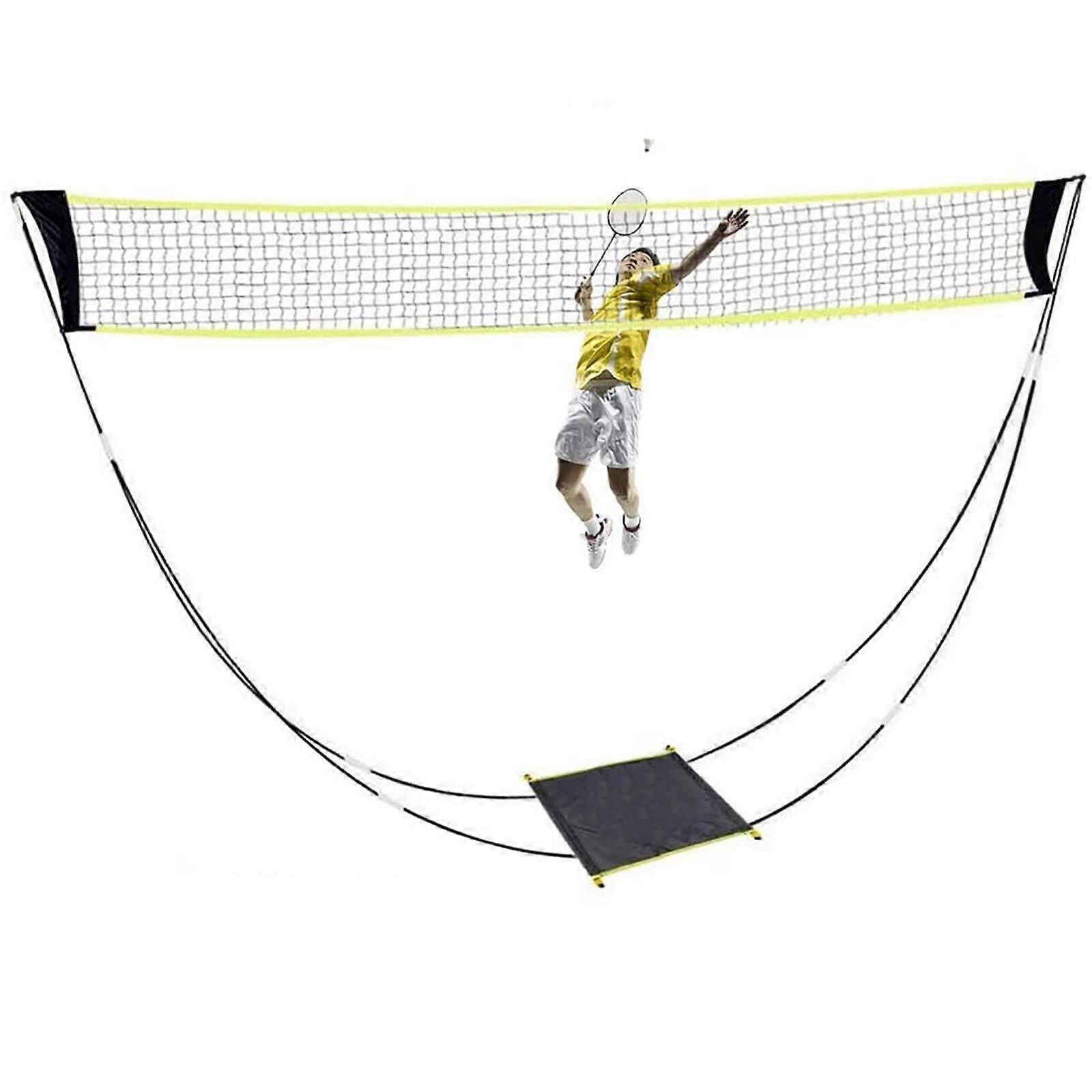 Badminton Net Set with Carrying Bag, Easy Setup for Indoor/Outdoor Use, Portable Beach Tennis Equipment No Tools Needed