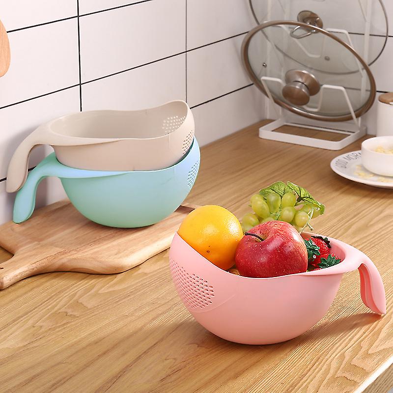 Passoire Cuisine | Passoire Multifonction Double Couche Avec Deux Poignées | Panier Lavage Pour Fruits Et Légumes Qualité Alimentaire, Panier Vidange 2 En 1, Filtre