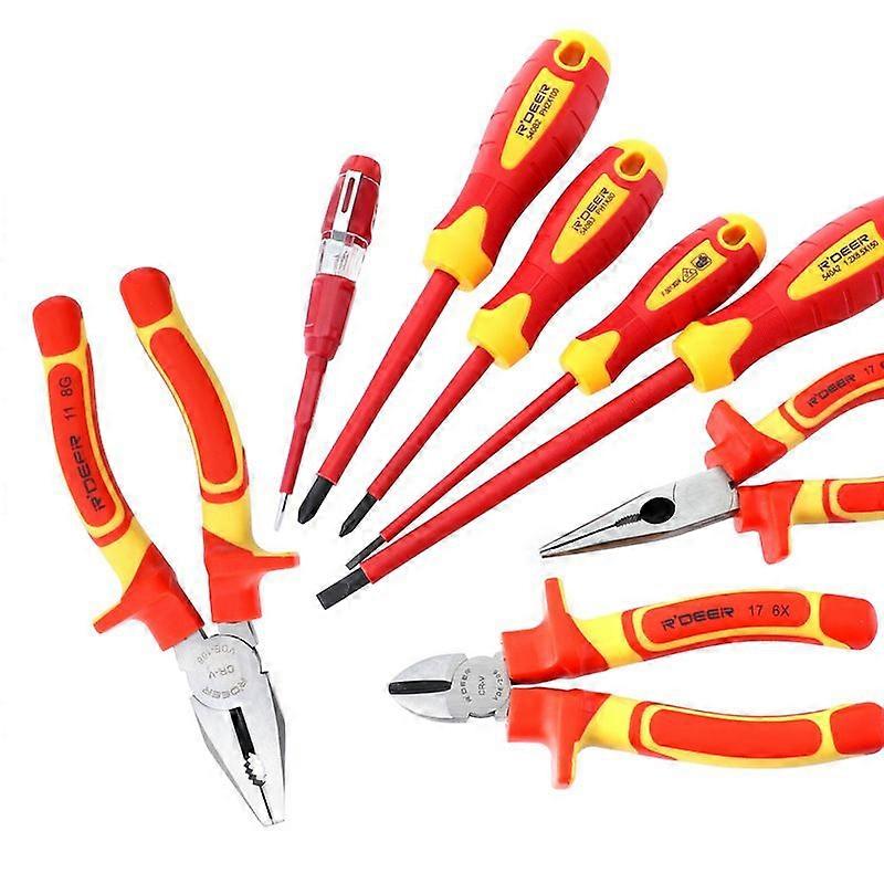 Insulated screwdriver set 1000V cross flat screwdriver multifunctional electrician tool