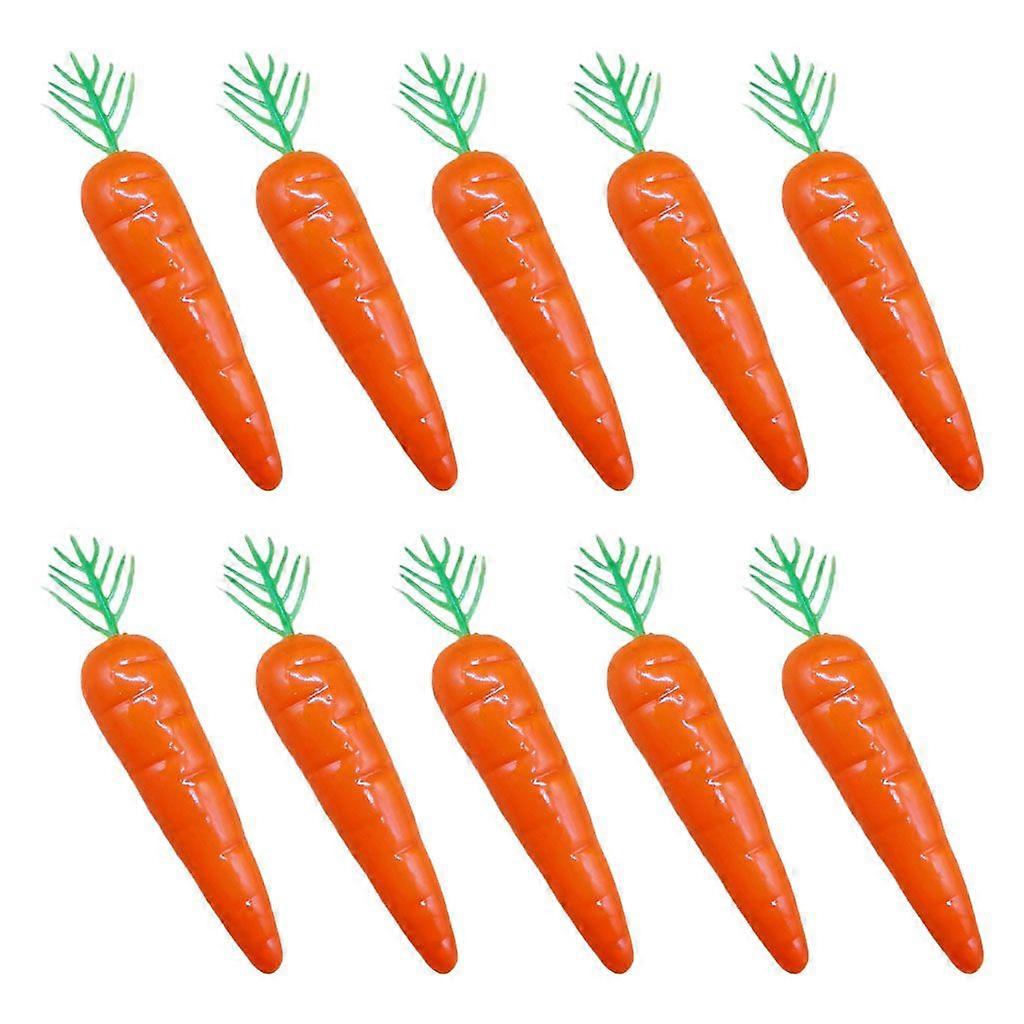 10pcs Simulation Carrots Artificial Vegetables Fruit Carrot Kitchen Home Decor