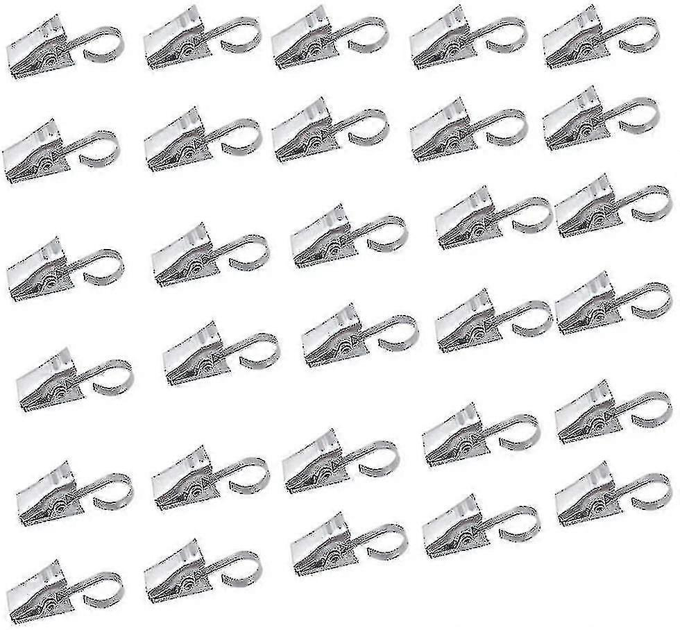 カーテンステンレススチールカーテンリングのためのステンレス鋼クリップフックのパック