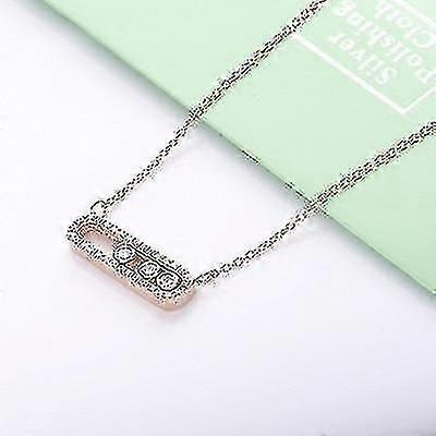 الاسترليني الفضة نقل الحجر قلادة سلسلة طويلة شوكر القلائد