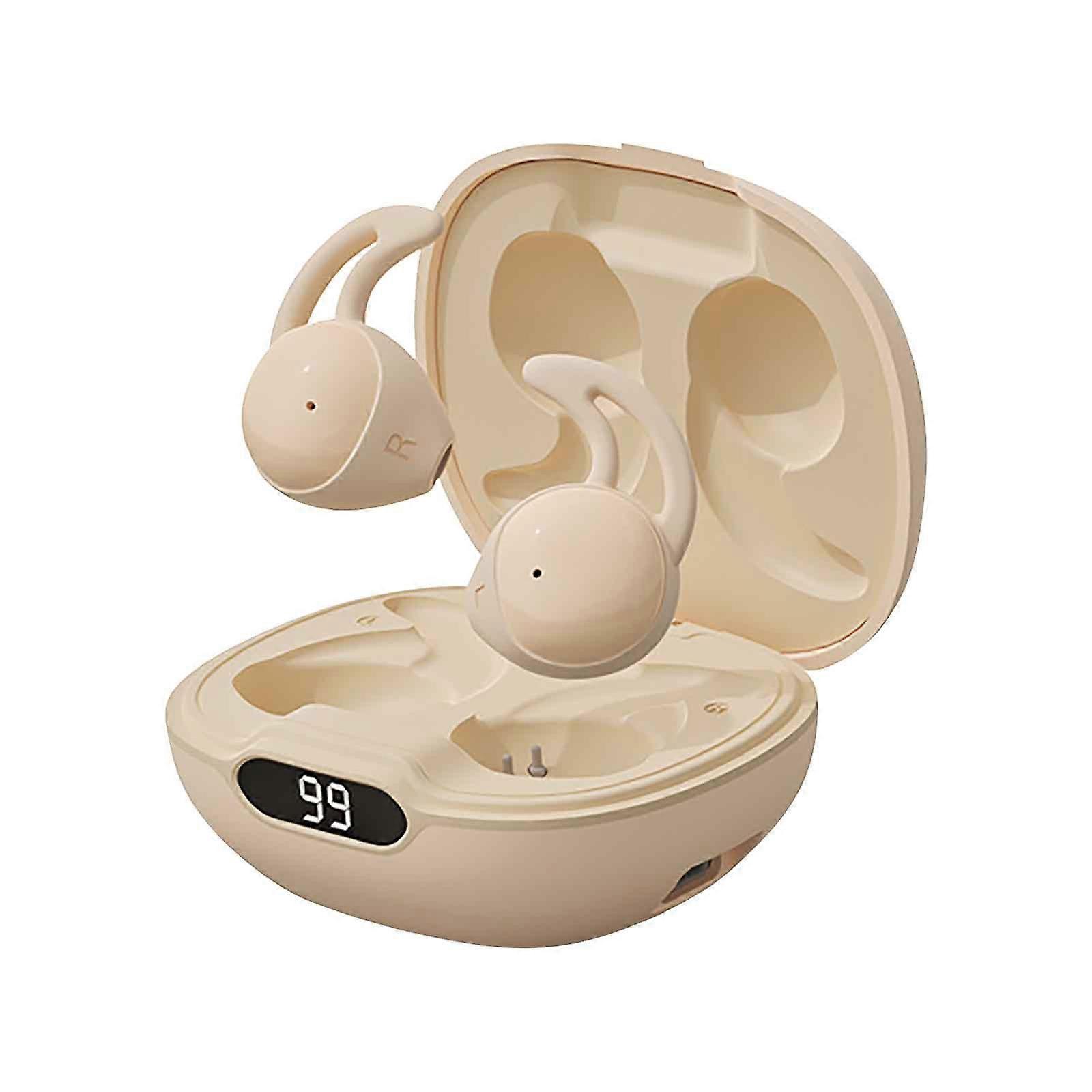 Sleep Bluetooth Earphone Soft Sleeve AMSR Noise Reduction Earphone In Ear Bluetooth Earphone With Digital Display