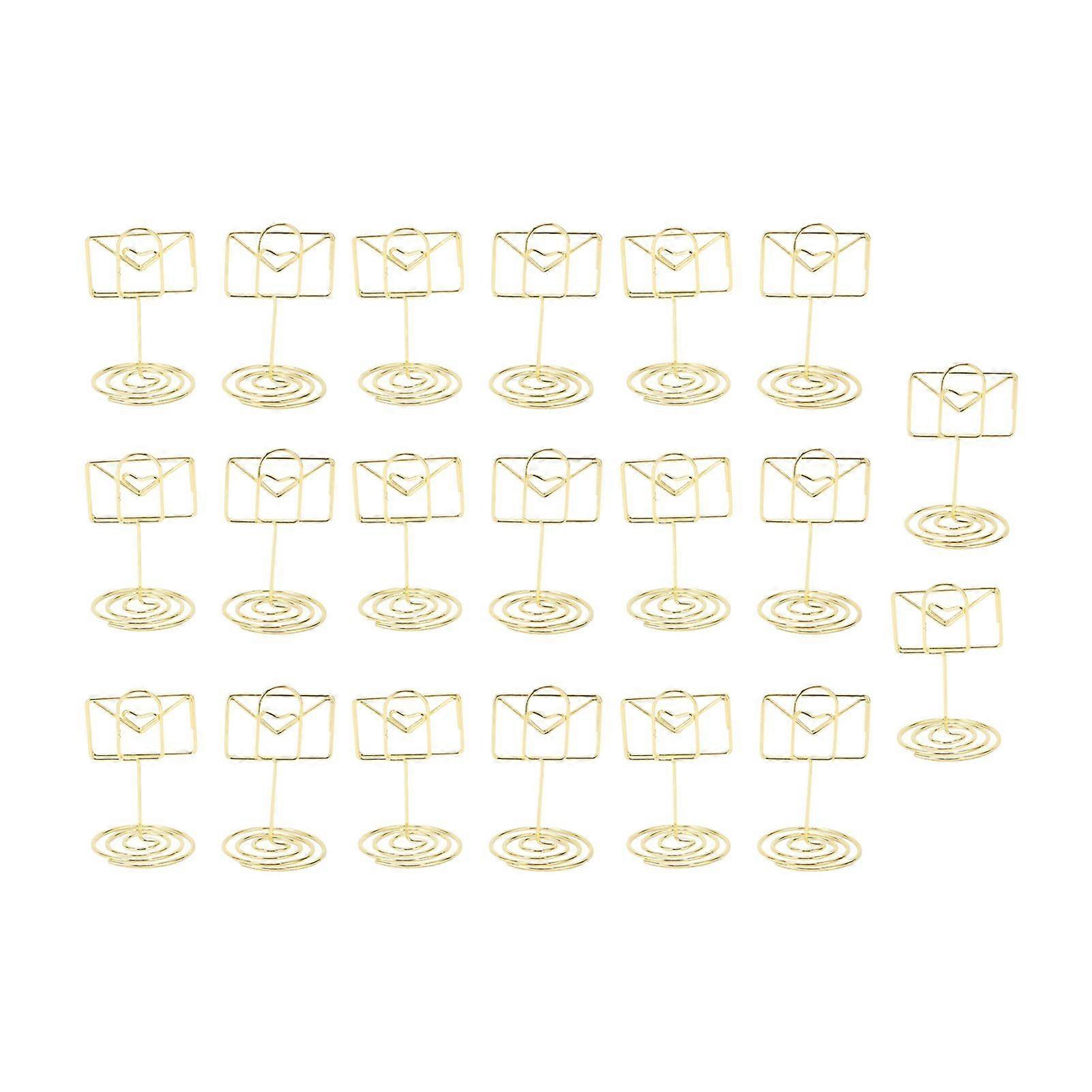20Pcs Table Number Holders with Envelope Shape for Wedding and Party Use