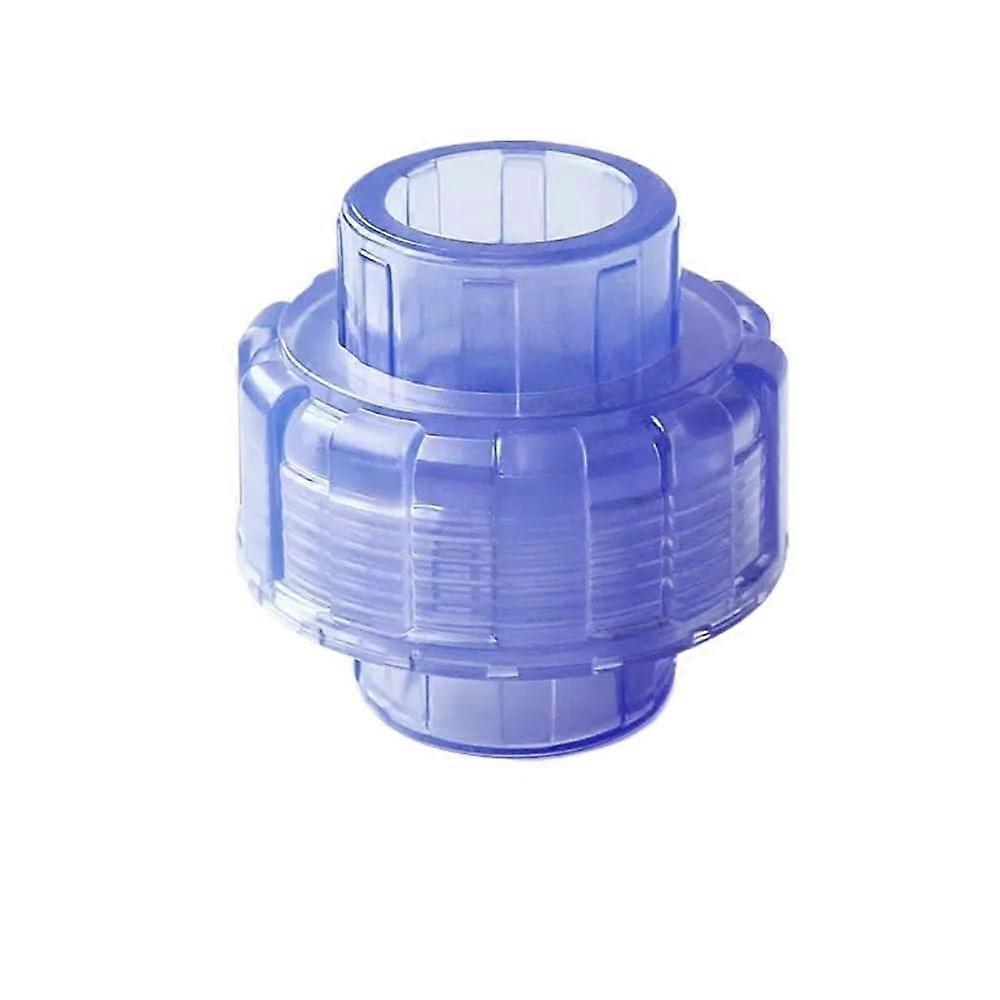 PVC Transparent Union Water Supply Fittings, UPVC Quick Connect, Inner Diameter 20-63mm (20mm)