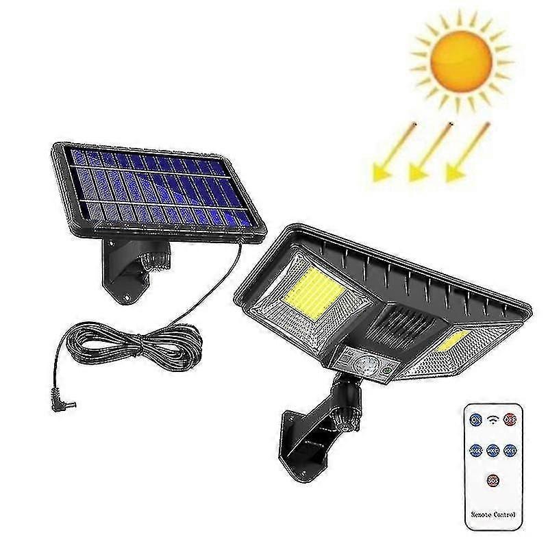 Solar Wall Light With Remote Control - Stylish 160 Led Splitable Design