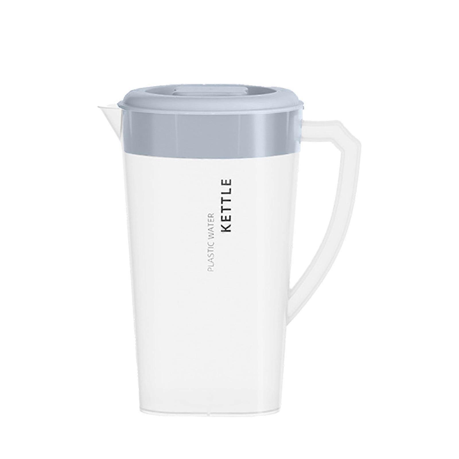 BPA- Plastic Pitcher with Lid – Leak-, Durable & Lightweight Pitcher for Water, 