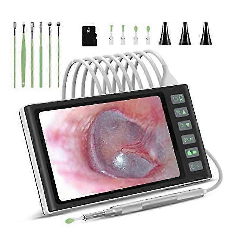 Digital Otoscope Set With 7-Inch Screen Ear Camera Kit Visual Ear Scoop Supports Photo Snapshots And Video Recording