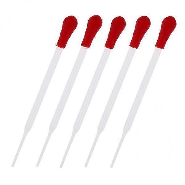 2-4pack 5 Pieces Clear Glass Pipette Pipet Dropper Dispensing Liquids Lab 14cm