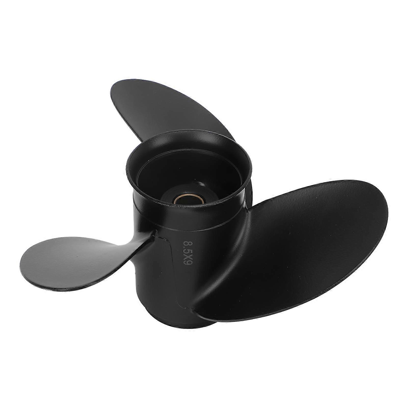 Outboard Propeller 3 Blades Aluminum Alloy Standard Size Efficient Marine Propeller