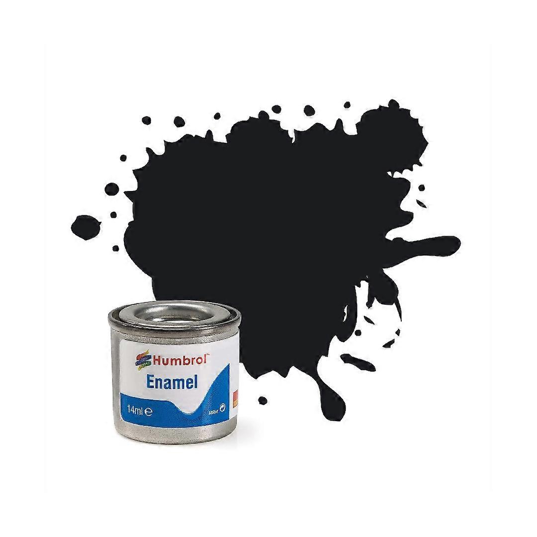 Humbrol Enamel Paint 14ml No 21 Black Gloss