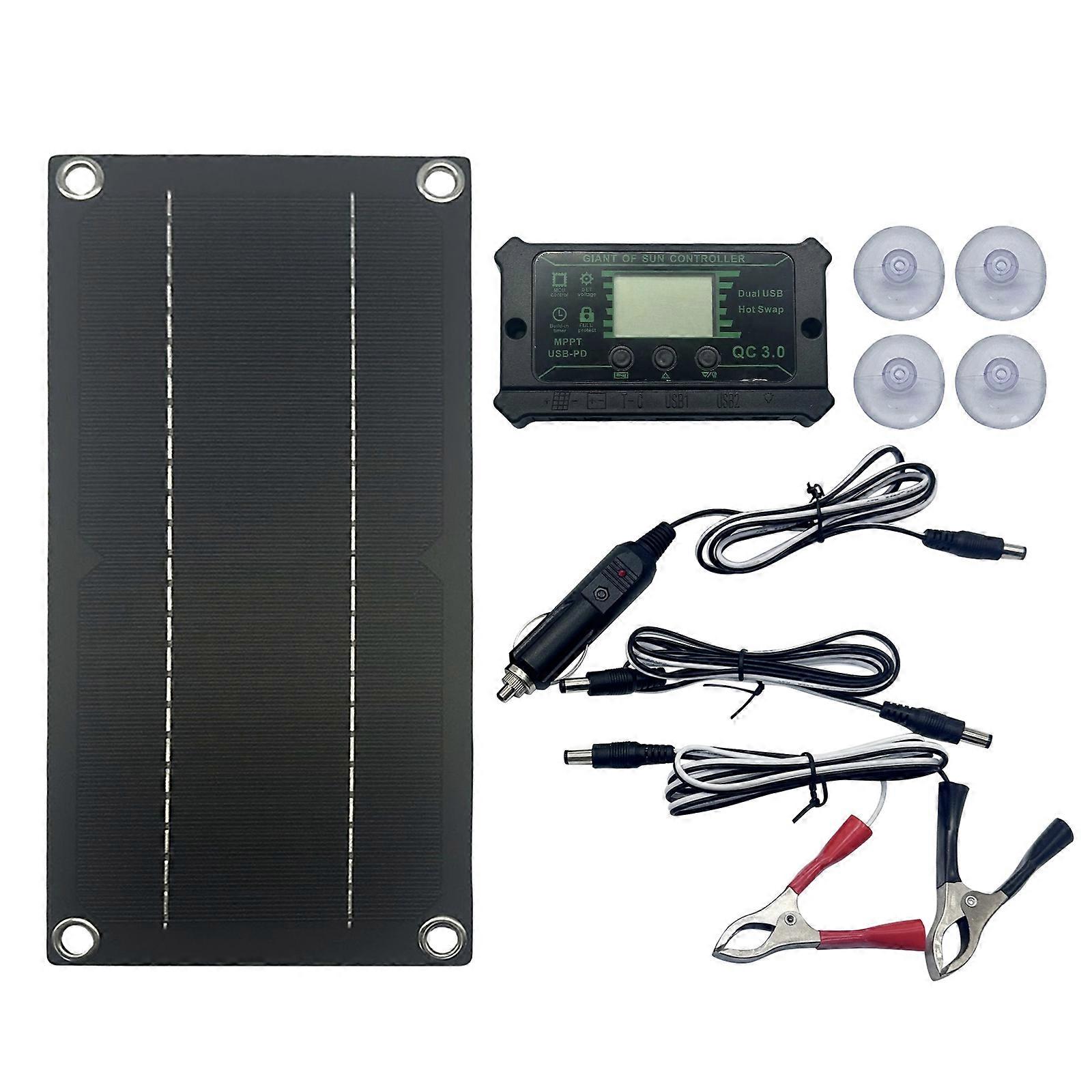 600W 100A Solar Panel Dripping Glues Plate With Wire Solar Systems Module for Science And Technology Products Enduring