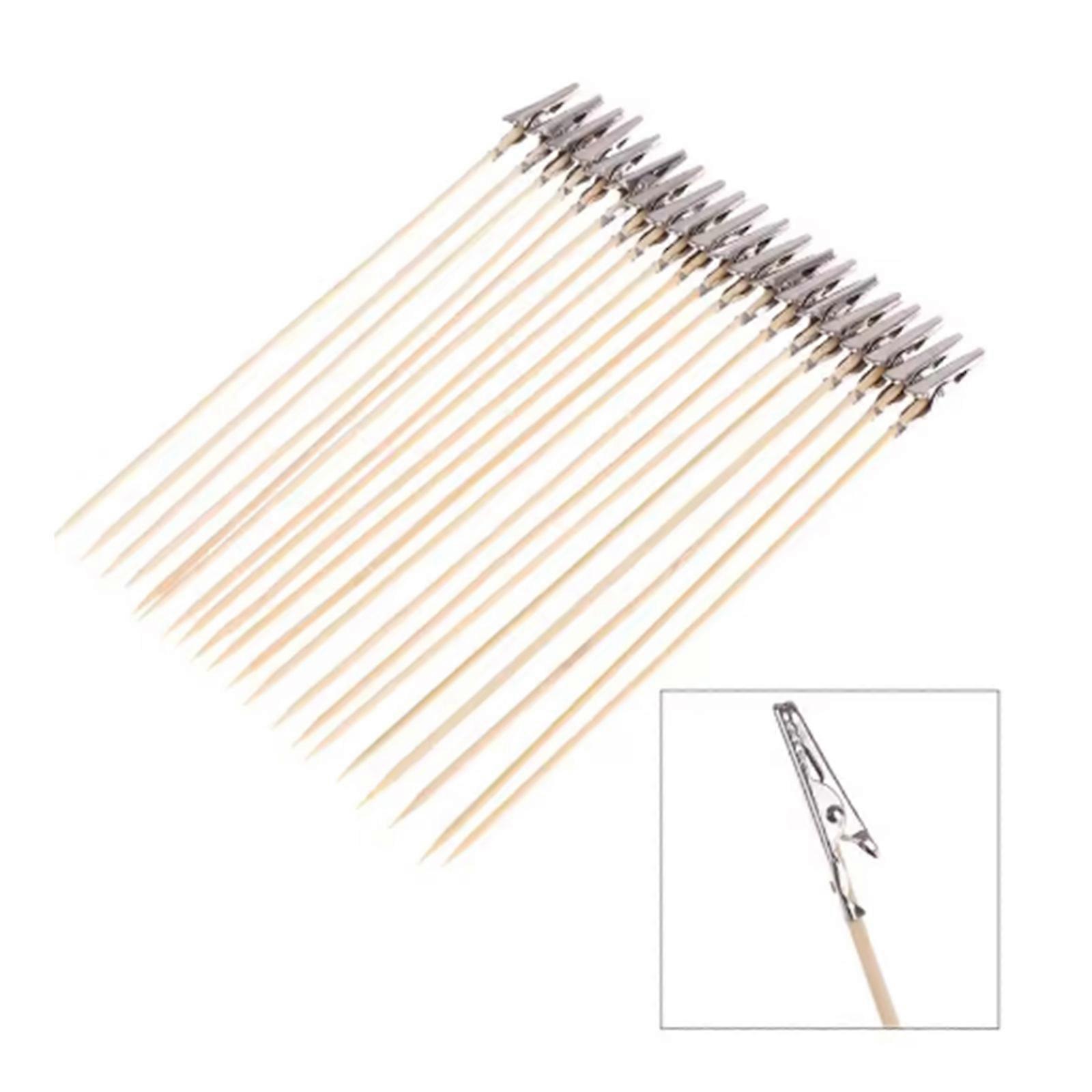 20Pieces Metal Alligators Clip Stand Stick Modelings Tool for Secure Holding In Model and Craft Projects