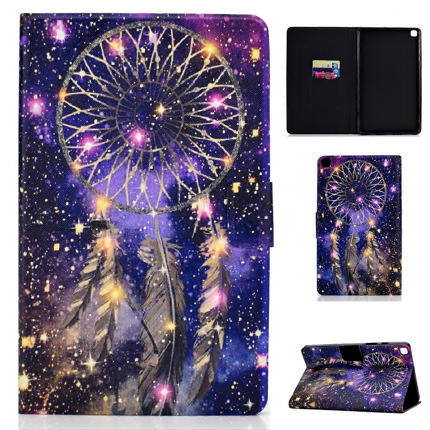 For Samsung Galaxy Tab A7 Lite 8.7 (2021) T220 Voltage Texture Coloured Drawing Horizontal Flip Leather Case with Holder & Card Slot