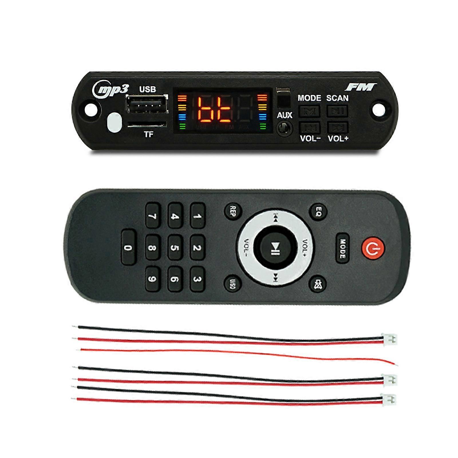 Decoding Module Bluetooth-compatible 5.0 Car MP3 Player USB Decoding Module Support USB TF Card AUX FM Radio for Speaker
