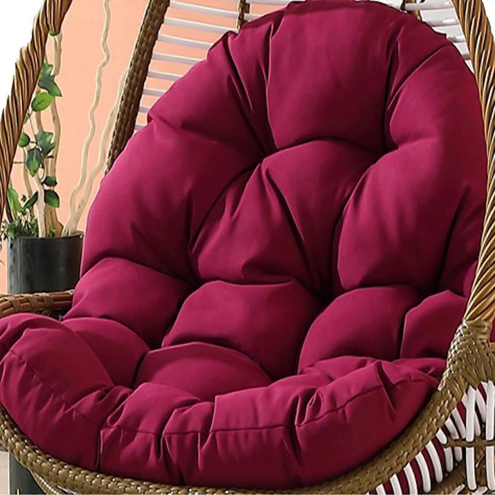 Coussin de chaise d’oeuf Coussin de siège de balançoire suspendu de remplacement avec texture fraîche Coussin de chaise hamac épais pour les chaises de panier suspendues en plein air Violet Ref : 3896