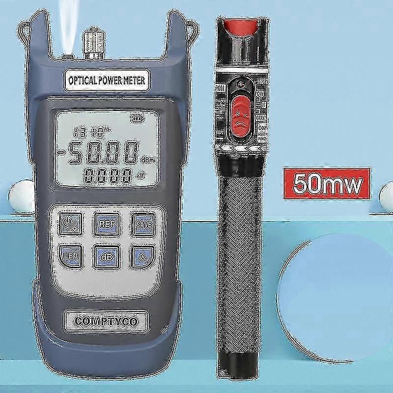 2 In1 Ftth Fiber Tool Kit Fiber Power Meter -50~+26dbm Visual Fault Locator Fiber Test Pen And50mw 1/10/30mw