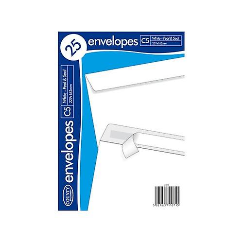 County Stationery Self Seal Envelope (Pack of 25)