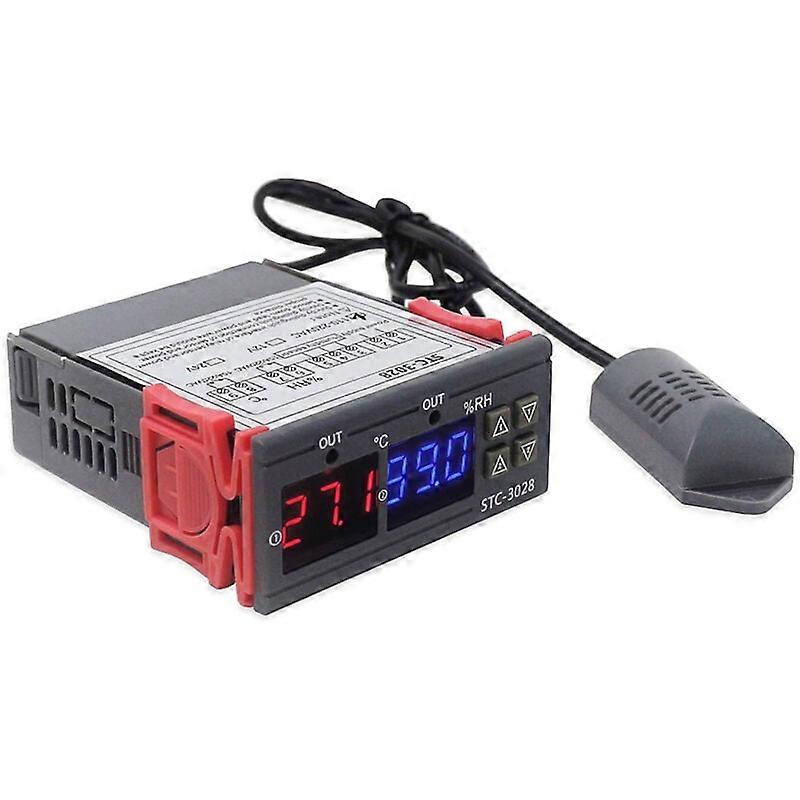 Digital Display Humidity and Temperature Controller with Probe Relay Output, 110-220V - 110-220V