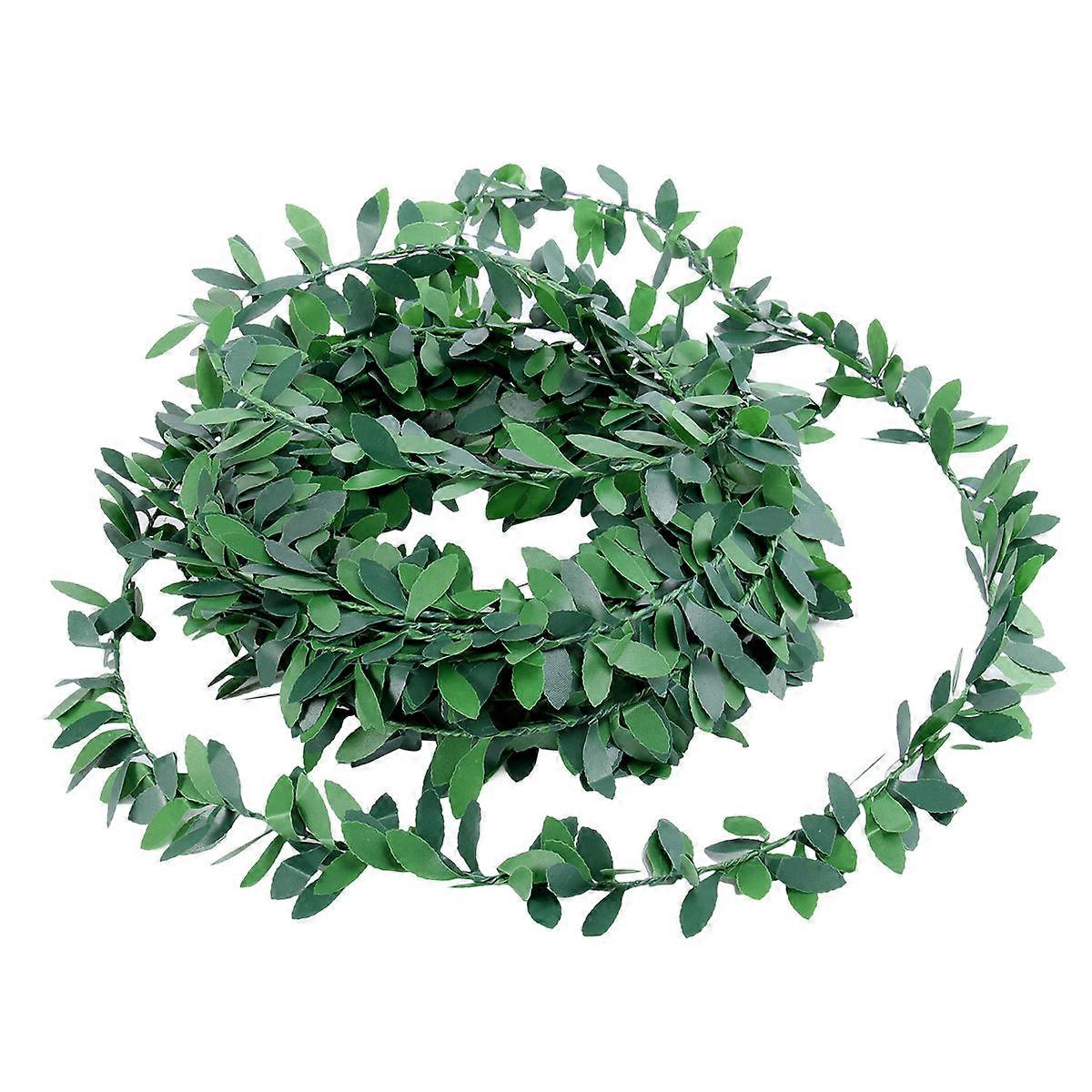 Synthetic Green Vine Garland for DIY Headbands, Wedding & Party Decor, Artificial Foliage for Home & Event Use