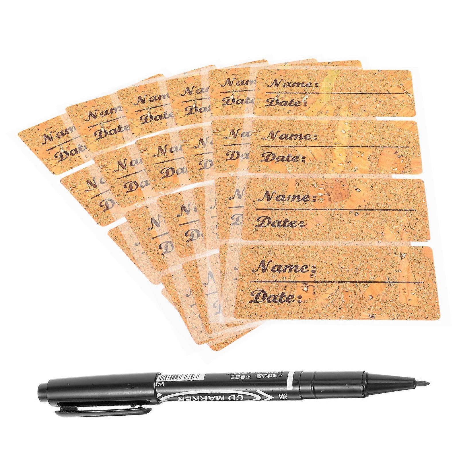 School Name Labels Date Storage Self-Adhesive for Various Activities 1Set