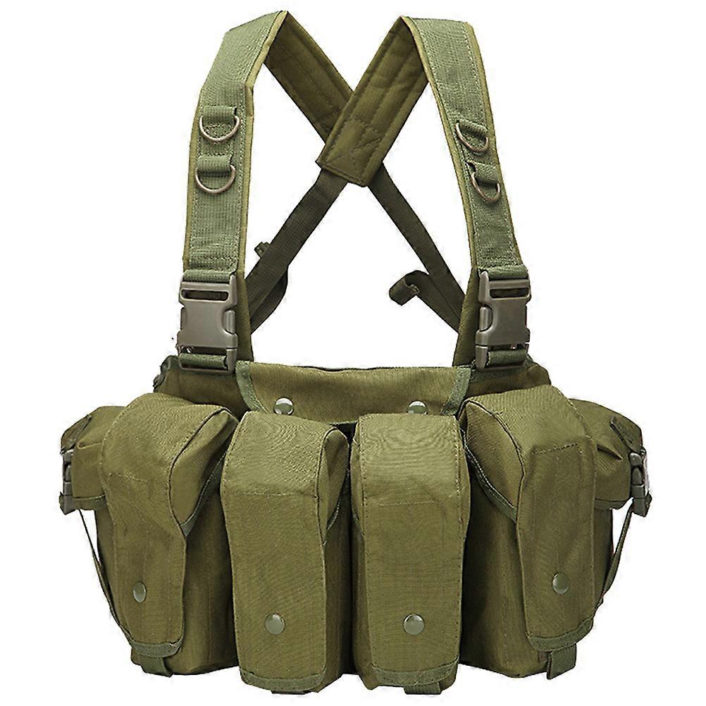 Outdoor Battle Vest Vest Men Women Olive Green 61x25cm Lightweight 1Pack