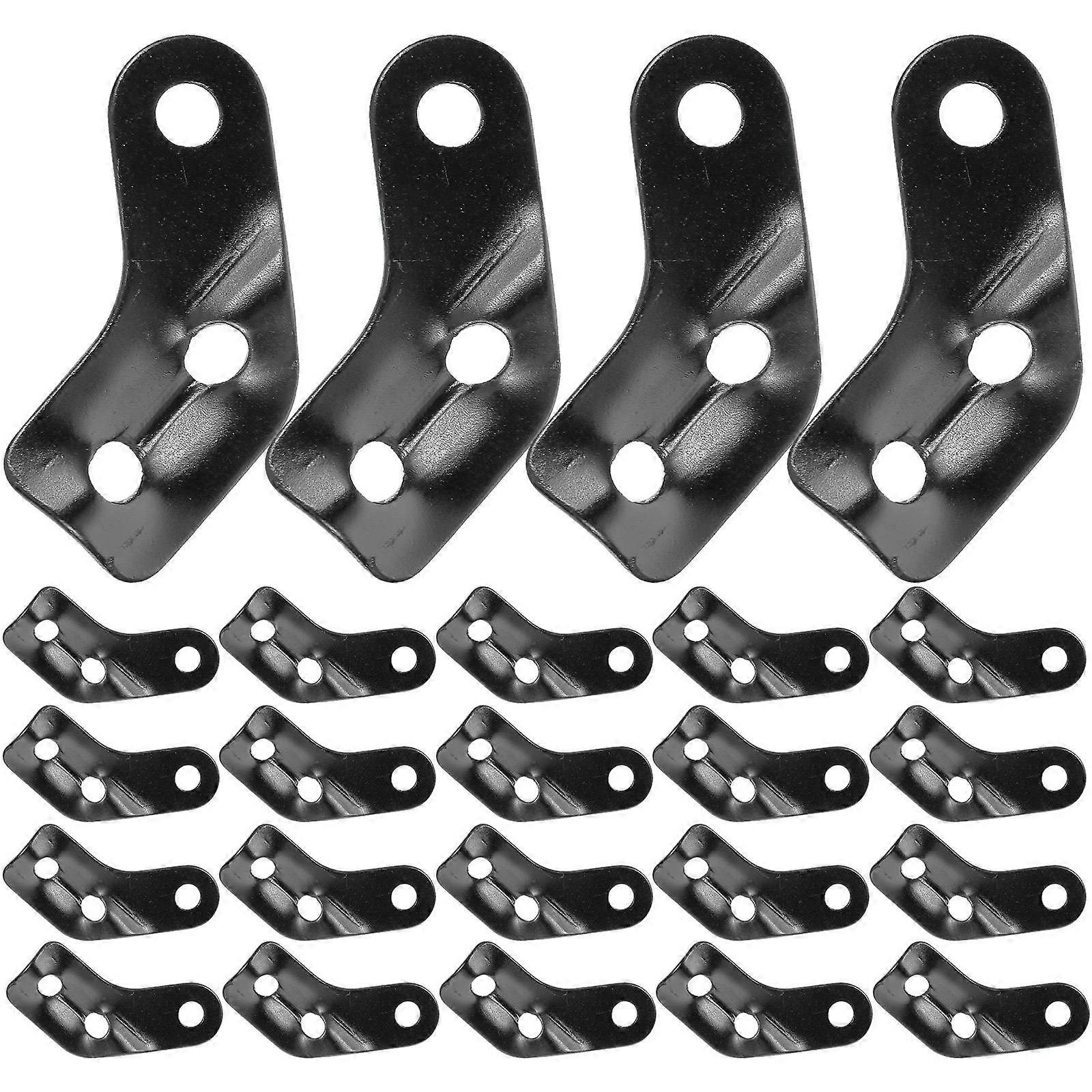 Windproof Rope Tensioners Tent Rope Buckles Black 0.8X1.5X3.8CM Fix and Adjust Tent Campers 26Pcs