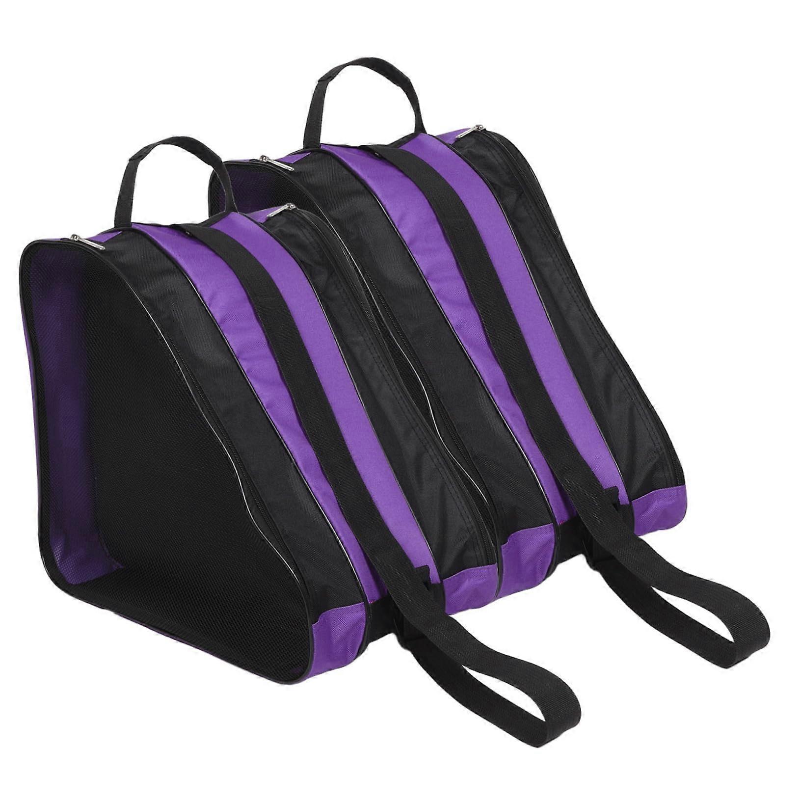 Roller skate bag 2 pieces Skating bag Large capacity Breathable storage And storage of roller skates