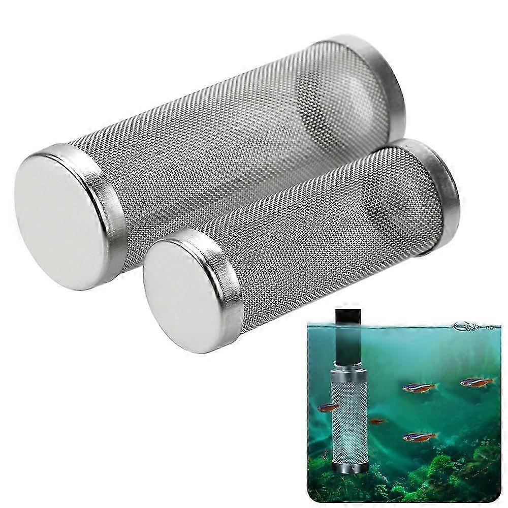 Stainless Steel Aquarium Filter Accessories with Inflow Inlet Protection for Shrimp Net, Special Cylinder Filter in S/L Size