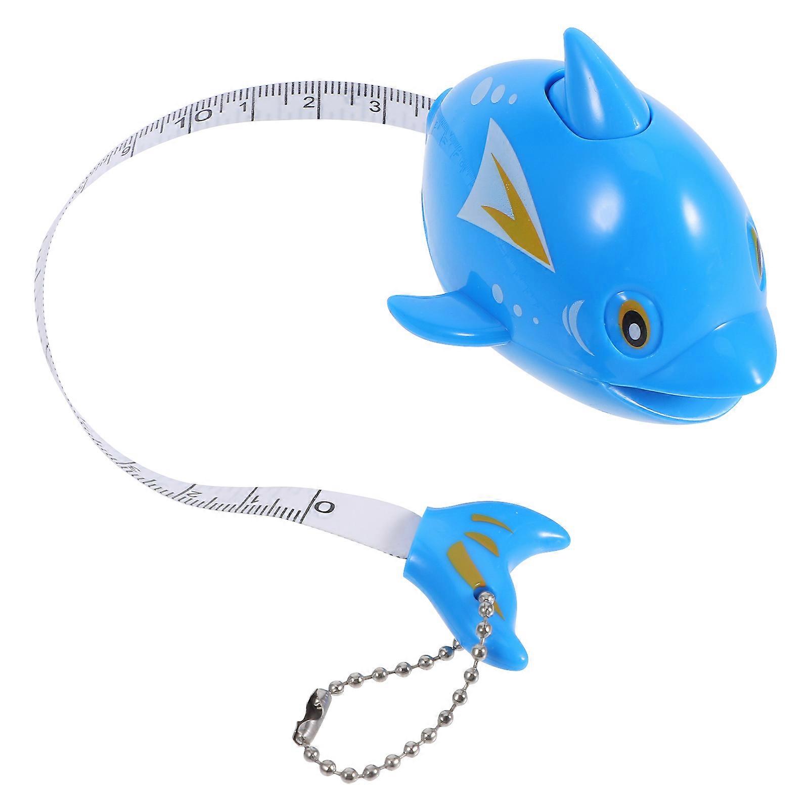 Sewing Cloth Tape Dolphin Shaped Mini Tape Measure For Diy Projects And Tailoring Precise And Handy Blue 1m 1Set