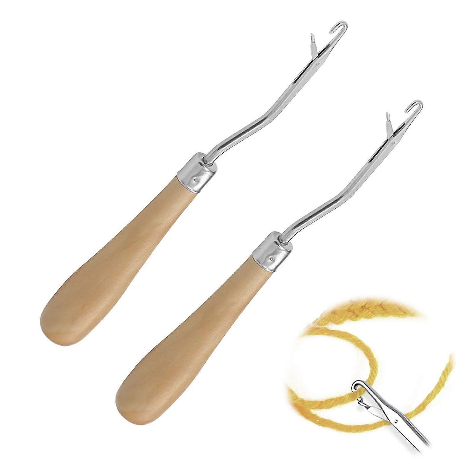 Pack of 2 Latch Needles, Crochet Hooks for Carpet Making, Hair Extensions, Crafts