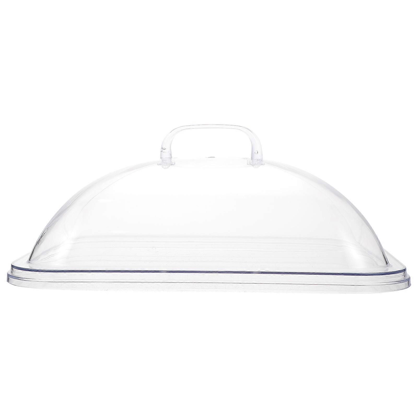 Cake Pan Cover Square Acrylic Dining Table Use 27X21X12CM 1Pack
