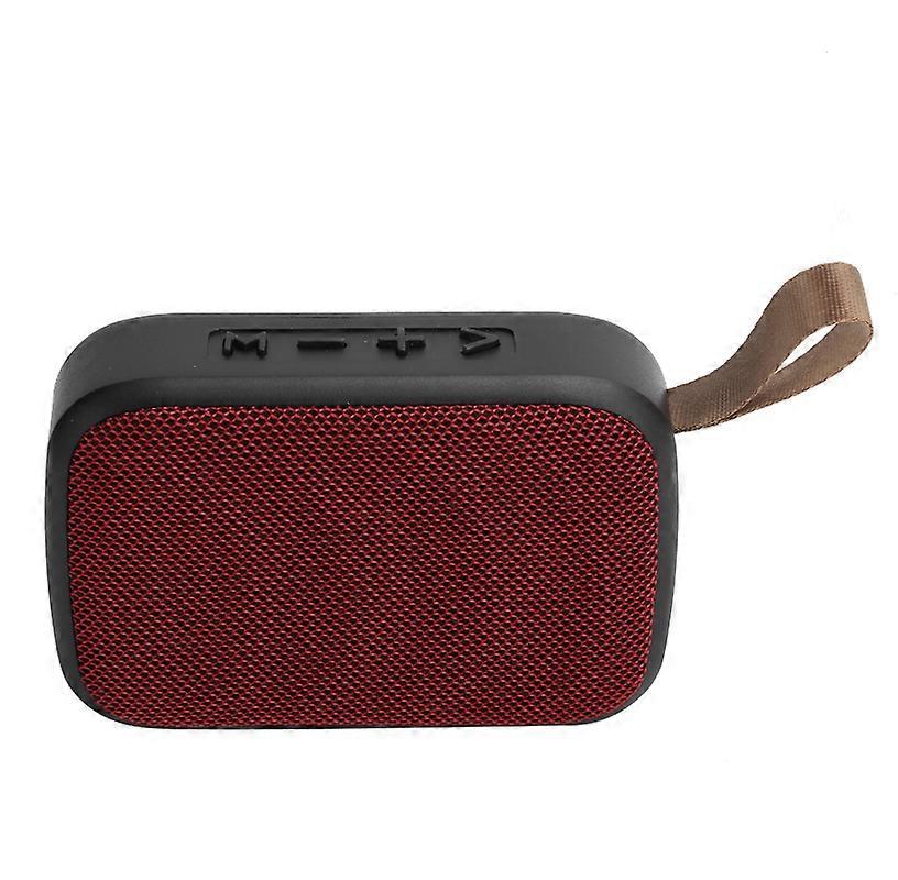 Portable Bluetooth 4.2 Speaker Wireless HIFI Stereo Bass Subwoofer Loudspeaker(Red)