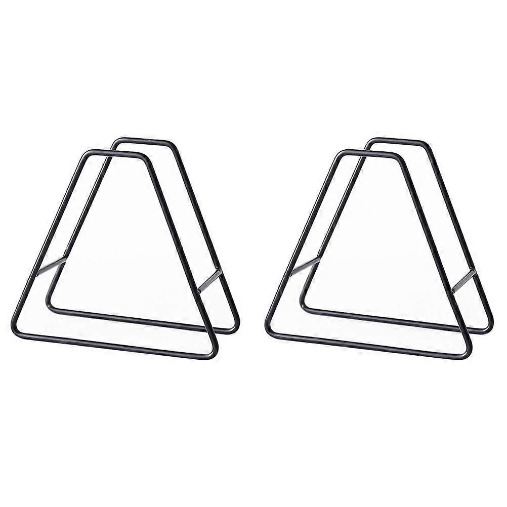 Cup Mat Holder Display Rack Triangular Iron Home Organizer Daily Use 2Set
