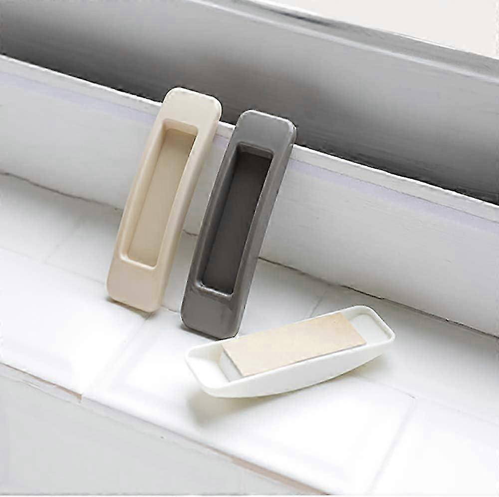Self-Adhesive Instant Drawer Pulls - 4 Pcs (Gray)