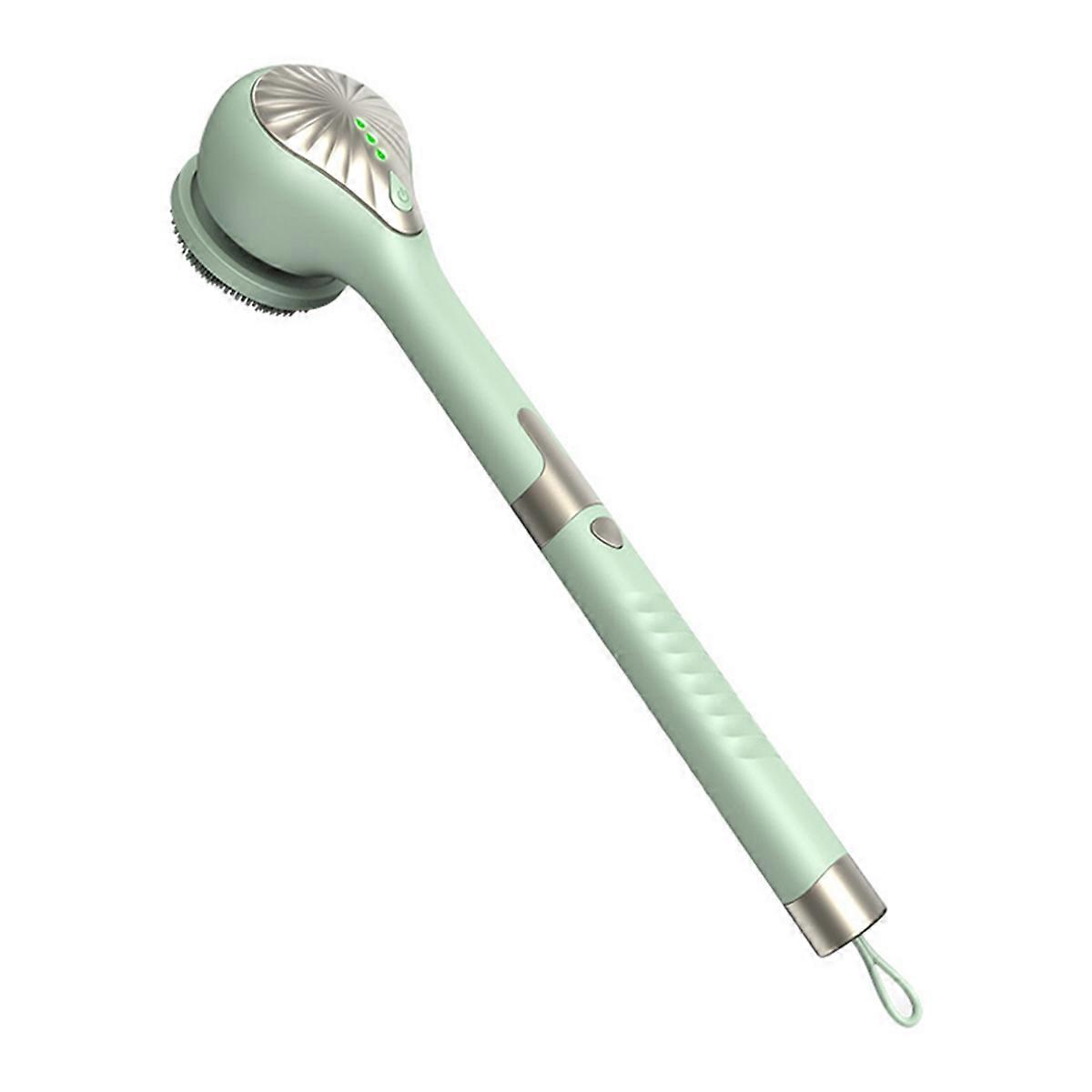 Electric Body Brush Automatic Bath Brush USB Rechargeable Rotating Brush Waterproof Extended Handle for All Skin Types,B